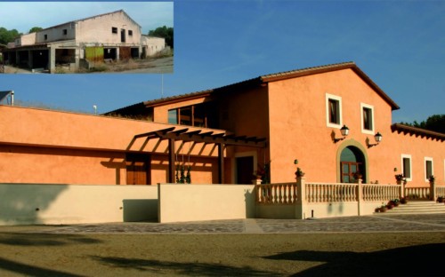 Rehabilitación de edificio y entorno para restaurante y eventos. "Las Casas de Adamil". 001. Miguel Angel Brualla Palacín. Brualla-Alcaraz. Arquitectos.