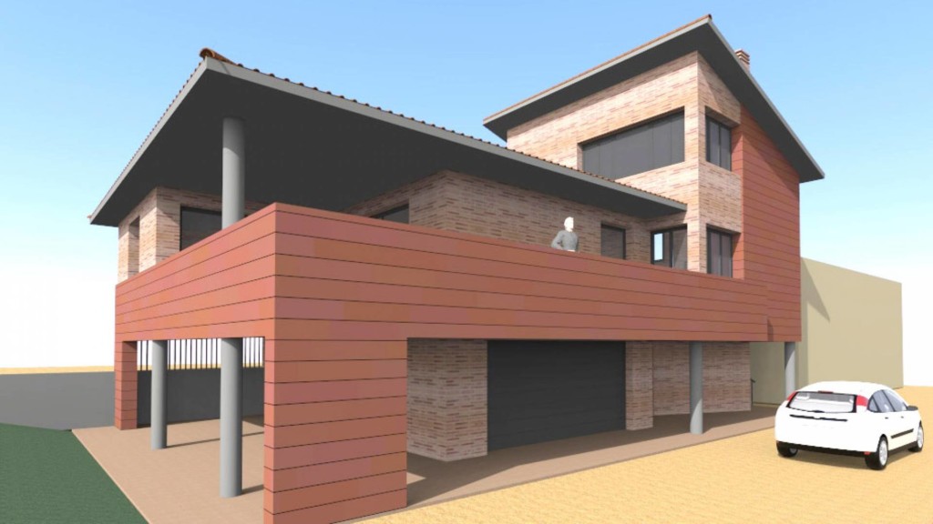 Vivienda unifamiliar 01. Almunia de San Juan. Huesca. Aragón. Brualla-Alcaraz. Arquitectos. Miguel Angel Brualla Palacín