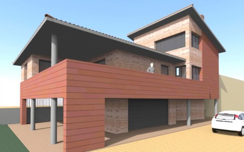Vivienda unifamiliar 01. Almunia de San Juan. Huesca. Aragón. Brualla-Alcaraz. Arquitectos. Miguel Angel Brualla Palacín