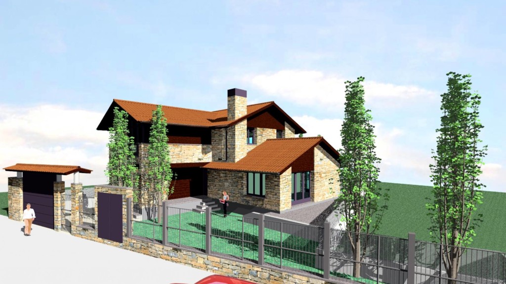Vivienda unifamiliar aislada con garaje. Boltaña. Huesca. Arquitectos. Brualla Alcaraz. 1