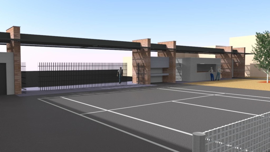 Parque Santa Ana. Fonz (Huesca). Brualla-Alcaraz. Arquitectos. Render 3