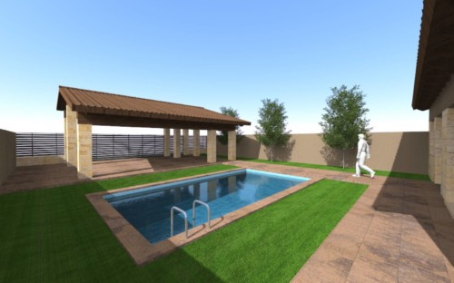 Vivienda unifamiliar en Pueyo de Santa Cruz